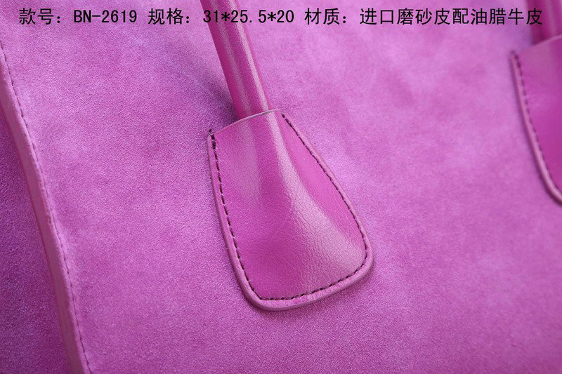 2014 Prada Suede Leather Tote Bag BN2619 lightpurple